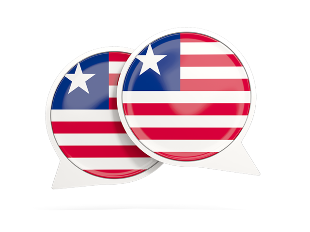 Round chat icon. Download flag icon of Liberia at PNG format