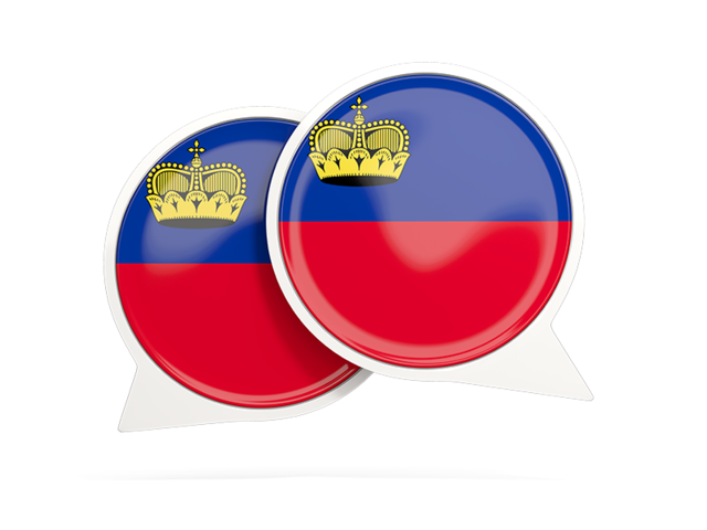 Round chat icon. Download flag icon of Liechtenstein at PNG format