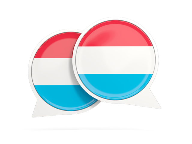 Round chat icon. Download flag icon of Luxembourg at PNG format