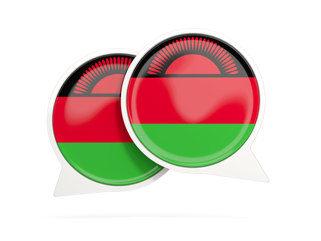 Round chat icon. Download flag icon of Malawi at PNG format