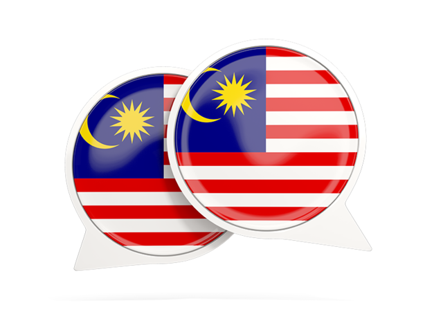Round chat icon. Download flag icon of Malaysia at PNG format