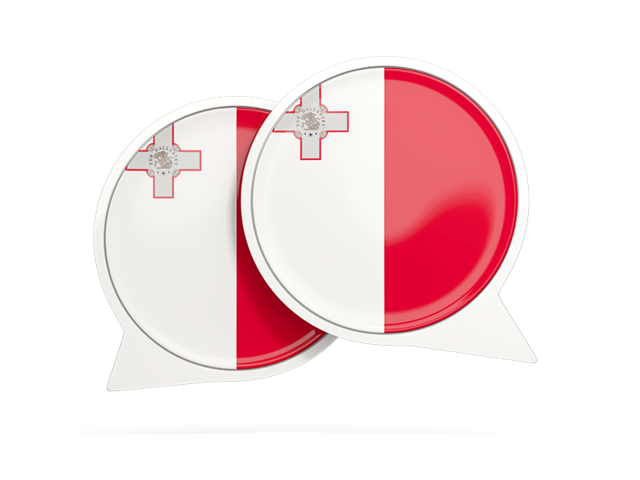 Round chat icon. Download flag icon of Malta at PNG format