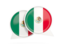 Mexico. Round chat icon. Download icon.