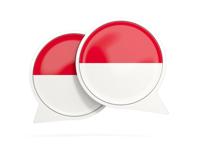 Round chat icon. Download flag icon of Monaco at PNG format