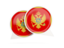 Montenegro. Round chat icon. Download icon.