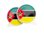 Mozambique. Round chat icon. Download icon.