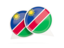 Namibia. Round chat icon. Download icon.