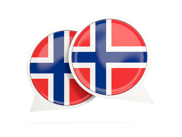 Круглая иконка чата. Скачать флаг. Норвегия