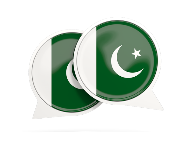 Round chat icon. Download flag icon of Pakistan at PNG format