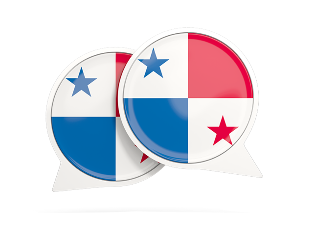 Round chat icon. Download flag icon of Panama at PNG format