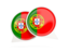 Portugal. Round chat icon. Download icon.