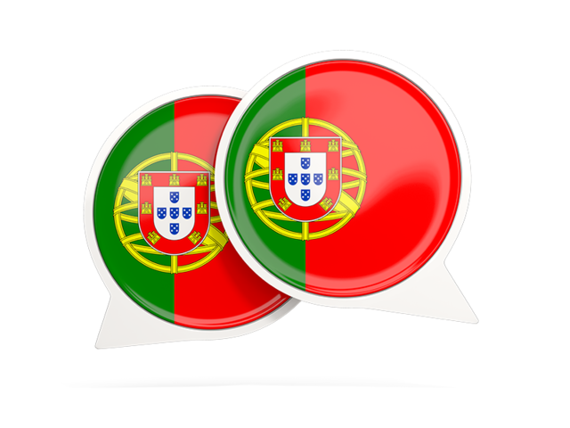Round chat icon. Download flag icon of Portugal at PNG format