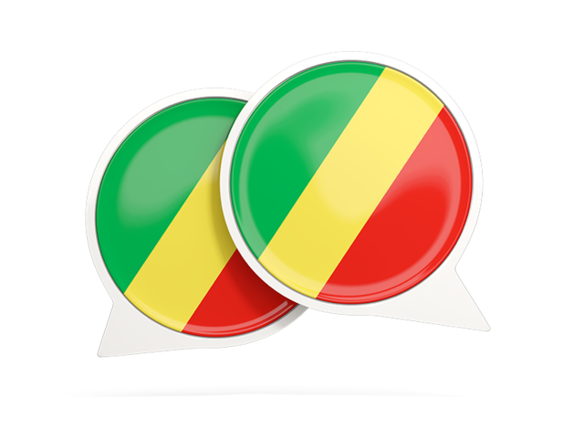Round chat icon. Download flag icon of Republic of the Congo at PNG format