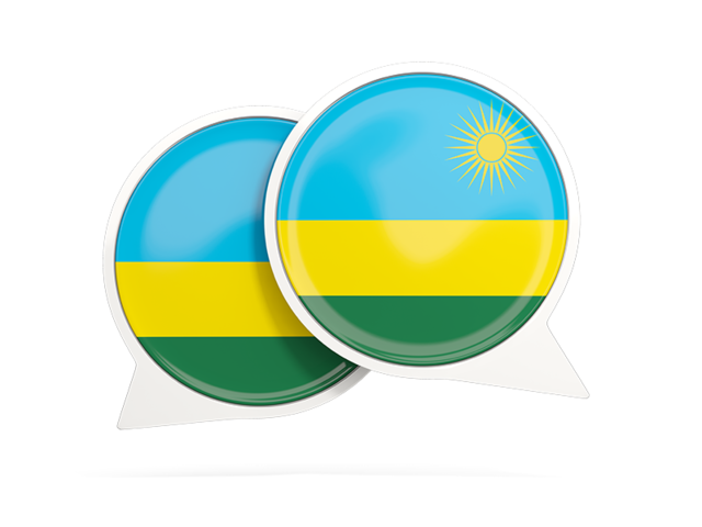 Round chat icon. Download flag icon of Rwanda at PNG format