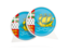 Saint Pierre and Miquelon. Round chat icon. Download icon.