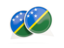 Solomon Islands. Round chat icon. Download icon.