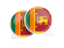 Sri Lanka. Round chat icon. Download icon.