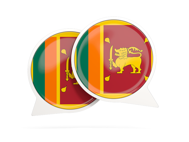 Круглая иконка чата. Скачать флаг. Шри-Ланка