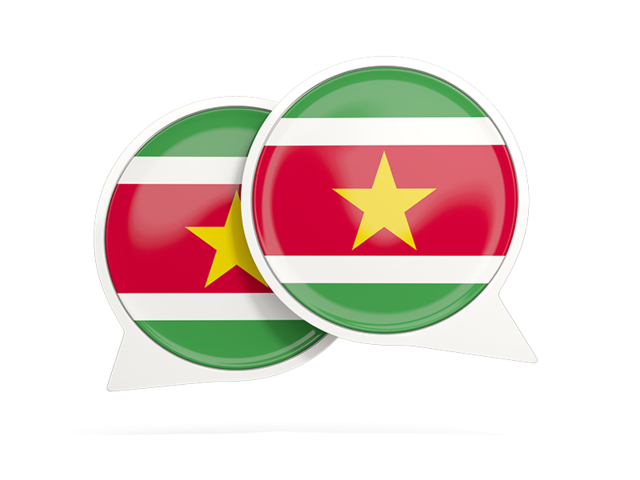 Round chat icon. Download flag icon of Suriname at PNG format
