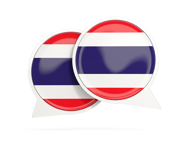 Round chat icon. Download flag icon of Thailand at PNG format