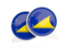 Tokelau. Round chat icon. Download icon.