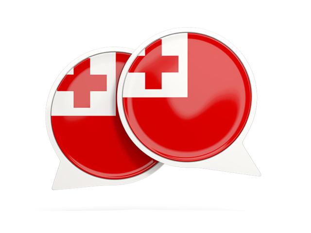 Round chat icon. Download flag icon of Tonga at PNG format