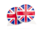 United Kingdom. Round chat icon. Download icon.