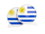 Uruguay. Round chat icon. Download icon.