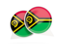 Vanuatu. Round chat icon. Download icon.