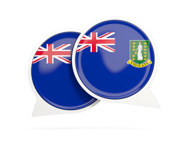 Round chat icon. Download flag icon of Virgin Islands at PNG format