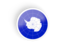 Antarctica. Round concave icon. Download icon.