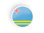 Aruba. Round concave icon. Download icon.