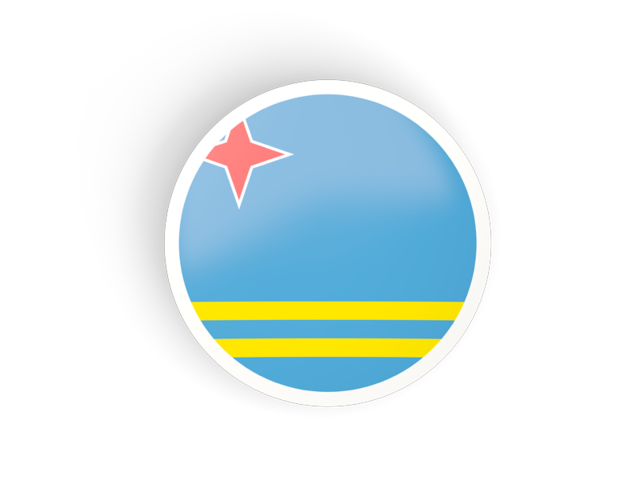 Round concave icon. Download flag icon of Aruba at PNG format