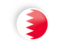 Bahrain. Round concave icon. Download icon.