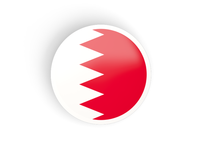 Круглая вогнутая иконка. Скачать флаг. Бахрейн