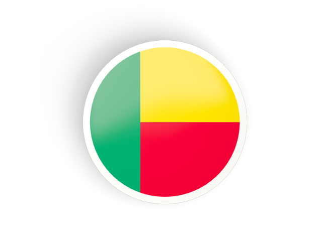 Round concave icon. Download flag icon of Benin at PNG format