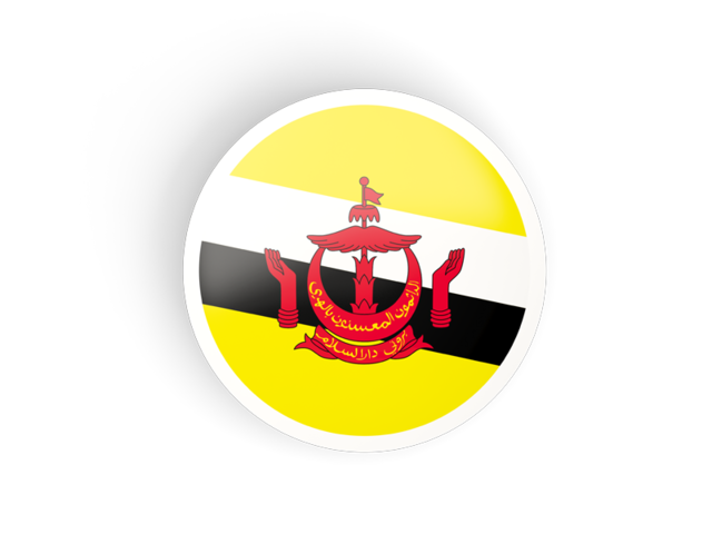 Round concave icon. Download flag icon of Brunei at PNG format