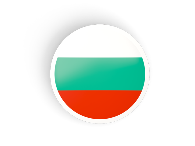 Круглая вогнутая иконка. Скачать флаг. Болгария