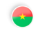 Burkina Faso. Round concave icon. Download icon.