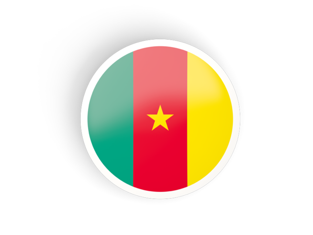 Round concave icon. Download flag icon of Cameroon at PNG format