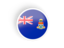 Cayman Islands. Round concave icon. Download icon.