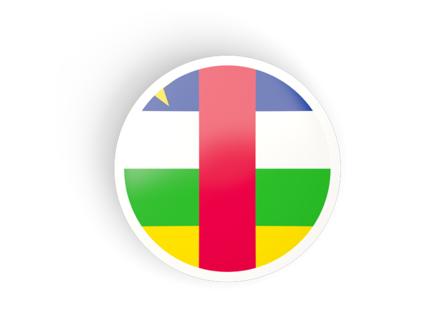 Round concave icon. Download flag icon of Central African Republic at PNG format