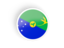 Christmas Island. Round concave icon. Download icon.