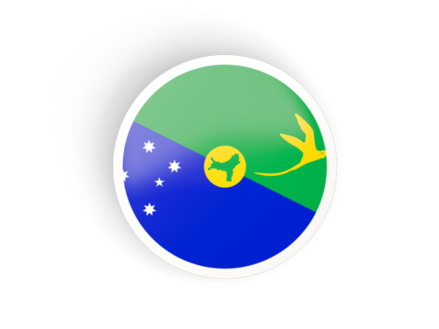 Round concave icon. Download flag icon of Christmas Island at PNG format