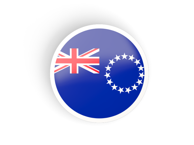 Round concave icon. Download flag icon of Cook Islands at PNG format