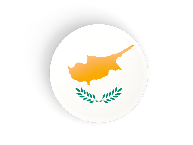 Круглая вогнутая иконка. Скачать флаг. Кипр