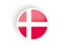 Denmark. Round concave icon. Download icon.