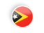 East Timor. Round concave icon. Download icon.