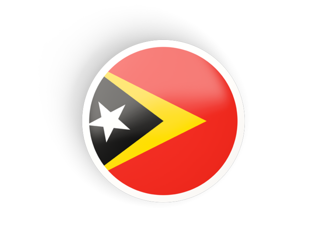 Round concave icon. Download flag icon of East Timor at PNG format