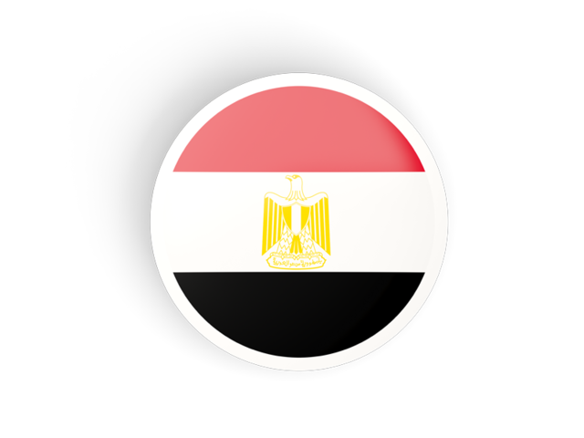 Round concave icon. Download flag icon of Egypt at PNG format